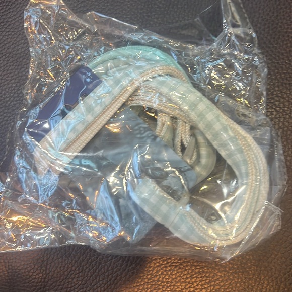 NWT CAT HARNESS WITH BACKPACK SMALL MINT GREEN PLAID WITH LEMON - Picture 2 of 2